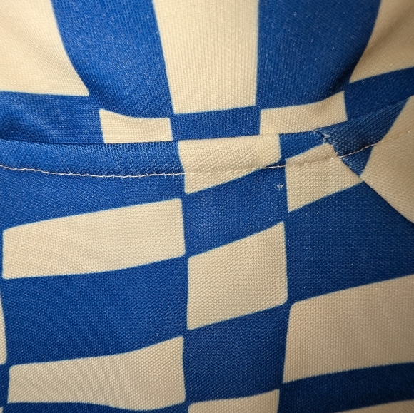 Melody Ehsani Blue and White Checkered ME. Woman's Jacket Size XS - Picture 7 of 8